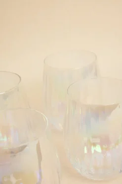 Willow u0026 Mae Iridescent Ripple Stemless Glass