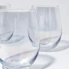 Home Lab Iridescent Stemless Wine Glass