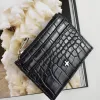 Peta + Jain Ivy Black Silver Croc Wallet