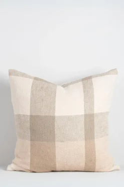 Baya Jefferson Sage Check Feather Inner 55x55cm Cushion