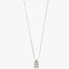 Pilgrim Jemma Silver Plated Textured Pendant EOL Necklace