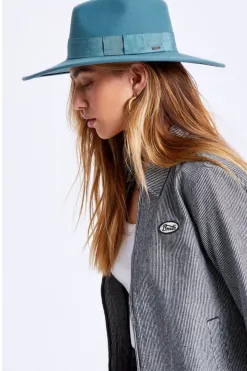 Brixton Joanna Silver Pine Felt Hat