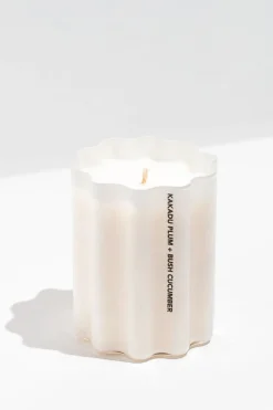 Fazeek Kakadu Plum + Bush Cucumber White 300g 70hr Wave Candle