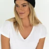 Humidity Lifestyle Keely Black Rib Beanie