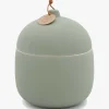 Firefly Candle Co. Keepsake Fresh Cut Basil 340g Large with Lid Ceramic Candle