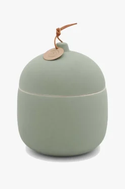 Firefly Candle Co. Keepsake Fresh Cut Basil 340g Large with Lid Ceramic Candle