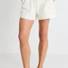 Ivy + Jack Kindly Ecru Pocket Front Denim Short