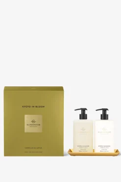 Glasshouse Kyoto In Bloom 450ml Hand Care Duo with Gold Tray