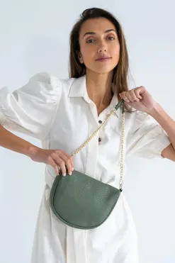 Elms+King La Palma Leaf Crossbody Bag