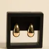 Queen of the Foxes Large Gold Tear Drop Earrings