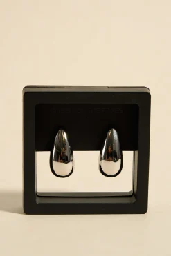 Queen of the Foxes Large Silver EOL Tear Drop Earrings