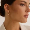 Humble + Heart Large Wavey Hoop Gold Earring