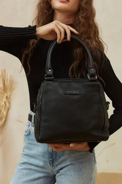 Status Anxiety Last Mountains Black Shoulder Bag