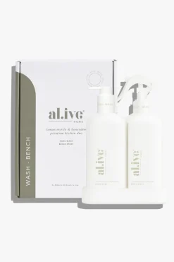 Alive Body Lemon Myrtle + Honeydue White Kitchen 300ml Duo