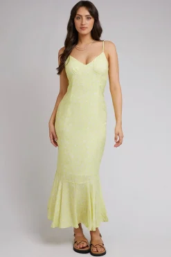 All About Eve Leni Citrine Floral Print Maxi Dress