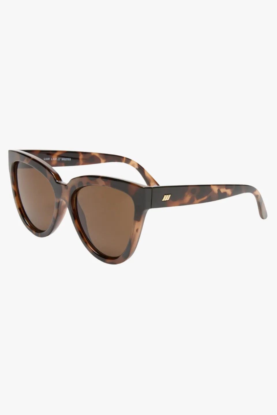 Le Specs Liar Liar Oversized Catseye Tort Brown Lens Sunglasses