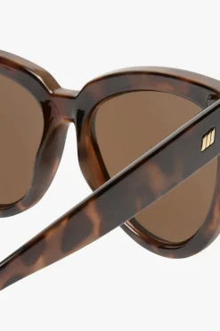 Le Specs Liar Liar Oversized Catseye Tort Brown Lens Sunglasses