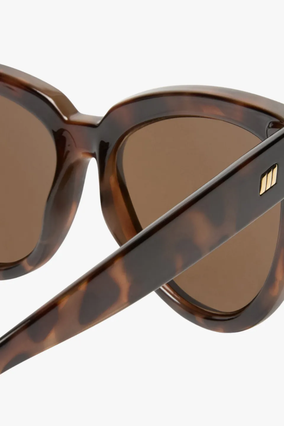 Le Specs Liar Liar Oversized Catseye Tort Brown Lens Sunglasses