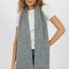 Humidity Lifestyle Lila Grey Wool Blend Scarf