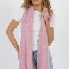 Humidity Lifestyle Lila Pink Wool Blend Scarf