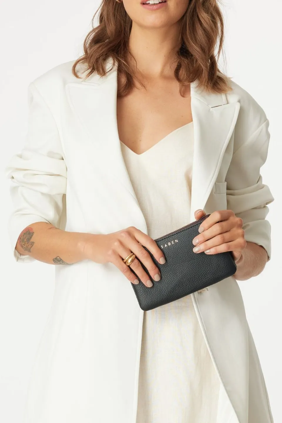 Saben Lily Crossbody Black Bag with Chain