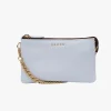 Saben Lily Whisper Blue Chain Strap Leather Crossbody Bag