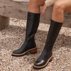 EOS Lindetta Black High Leather Boot