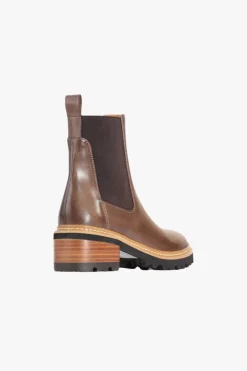 EOS Linear Nocciola Brown Chelsea Elastic Ankle Boot