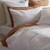 Home Lab Linen Duvet Cover Set White King