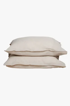 Home Lab Linen Pillowcase Pair Natural Oatmeal