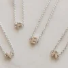 Sophie Little Letter Single Silver Necklace
