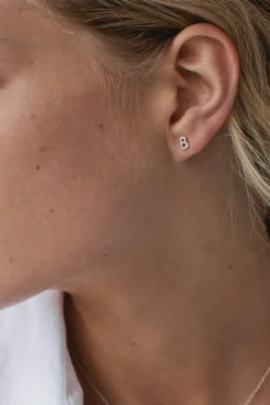 Sophie Little Letter Single Stud Silver EOL Earrings