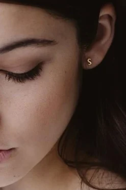 Sophie Little Letter Single Stud Gold EOL Earring