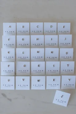 Sophie Little Letter Single Stud Silver EOL Earrings