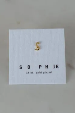 Sophie Little Letter Single Stud Gold EOL Earring