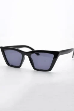 Reality Eyewear Lizette Black Frame with Smoke Lens Sunglasses