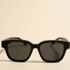 RE:UNION Label London Black Classic Round Sunglasses