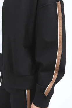 Foxwood London Black Natural Sleeve Stripe Jacket