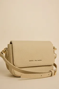 Among the Brave London Shell Leather Small Crossbody Bag