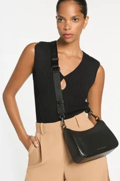 Status Anxiety Look Both Ways Black Crossbody Bag