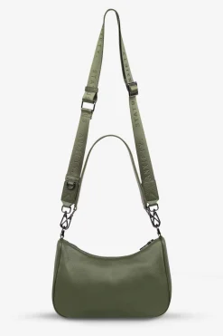 Status Anxiety Look Both Ways Khaki Crossbody Bag