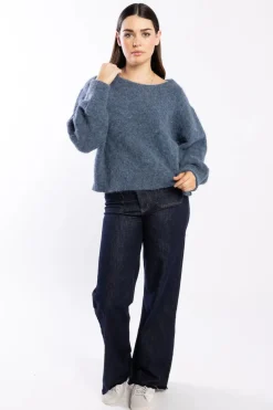 Drama The Label Lottie Force Marle Alpaca Blend Crew Jumper