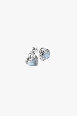Stolen Girlfriends Club Love Claw Heart Moonstone Stud Earring