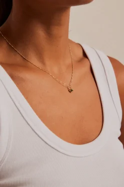 Humble + Heart Love Heart Chain Gold Necklace