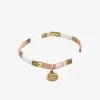 Love Lunamei Love Pink Gold White with Gold Charm Bracelet