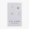 Sophie Love You Gold Stud Earring Set