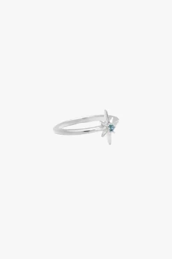 Stolen Girlfriends Club Lucky Star Ring with Topaz Stone Large Q EOL