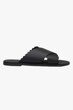 Sol Sana Lulu Black Wide Strap Slide