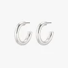 Pilgrim Maddie Pi Silver Chunky Hoop Earrings