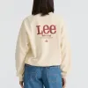 Lee Made Soft Ecru Baggy Sweatshirt